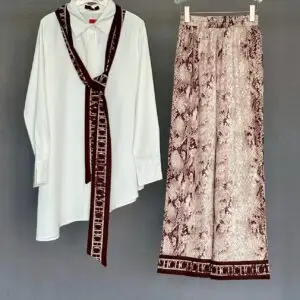 CAROLINA HERRERA Asymmetrical Print Skirt