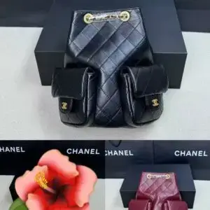 CHANEL Shiny Lambskin Backpack