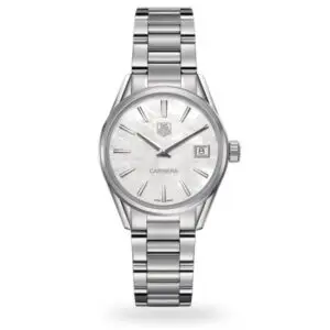 Replica TAG Heuer Carrera Quartz White Stainless Steel Watch WAR1311.BA0778